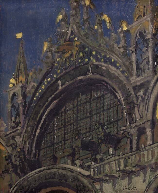 Horses of St. Mark's, Venice Walter Richard Sickert