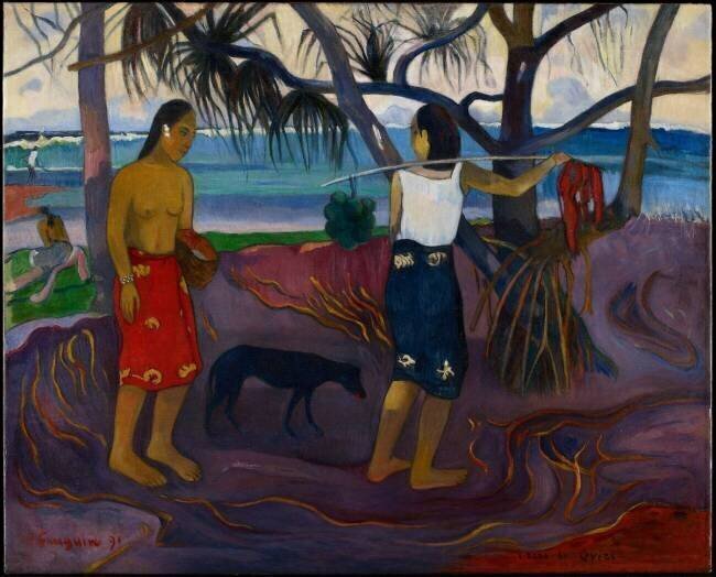 I Raro Te Oviri (sous le Pandanus) Paul Gauguin