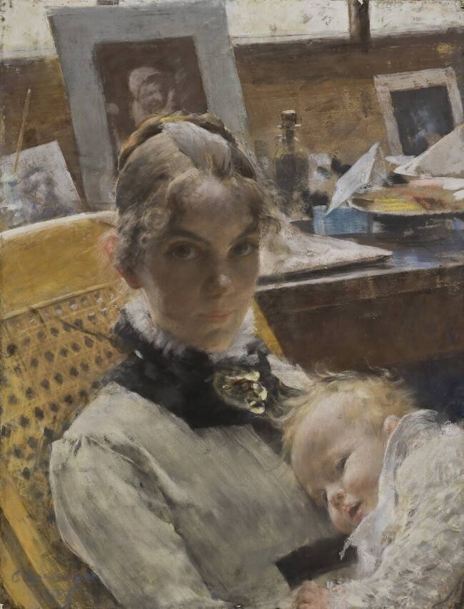 Idylle d'atelier Carl Larsson