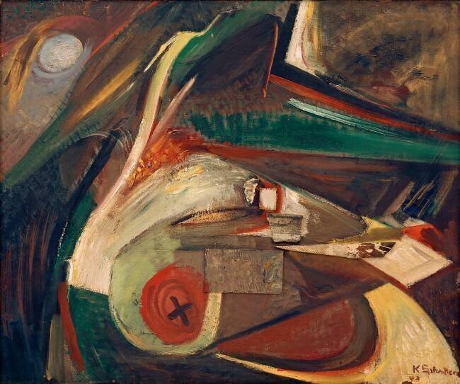 Image abstraite Kurt Schwitters