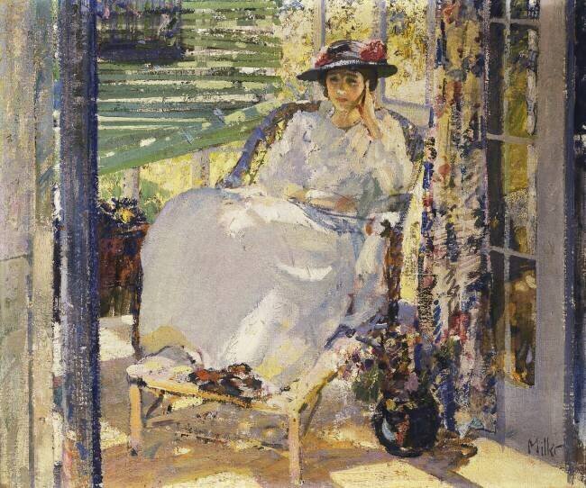 Dans la véranda Richard Emil Miller