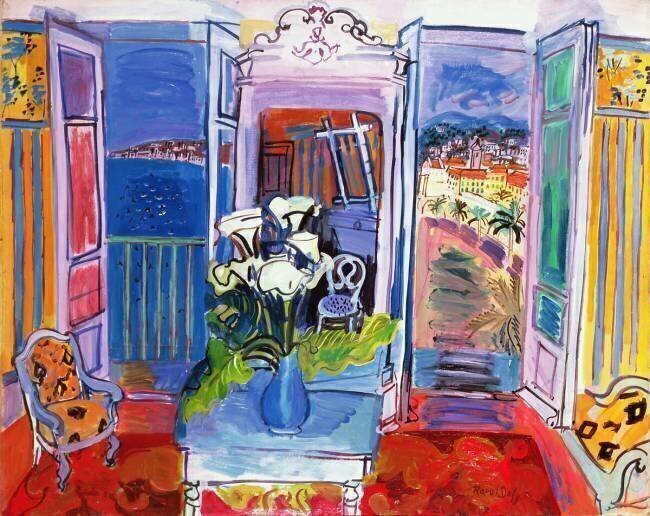 Intérieur à la fenêtre ouverte Raoul Dufy