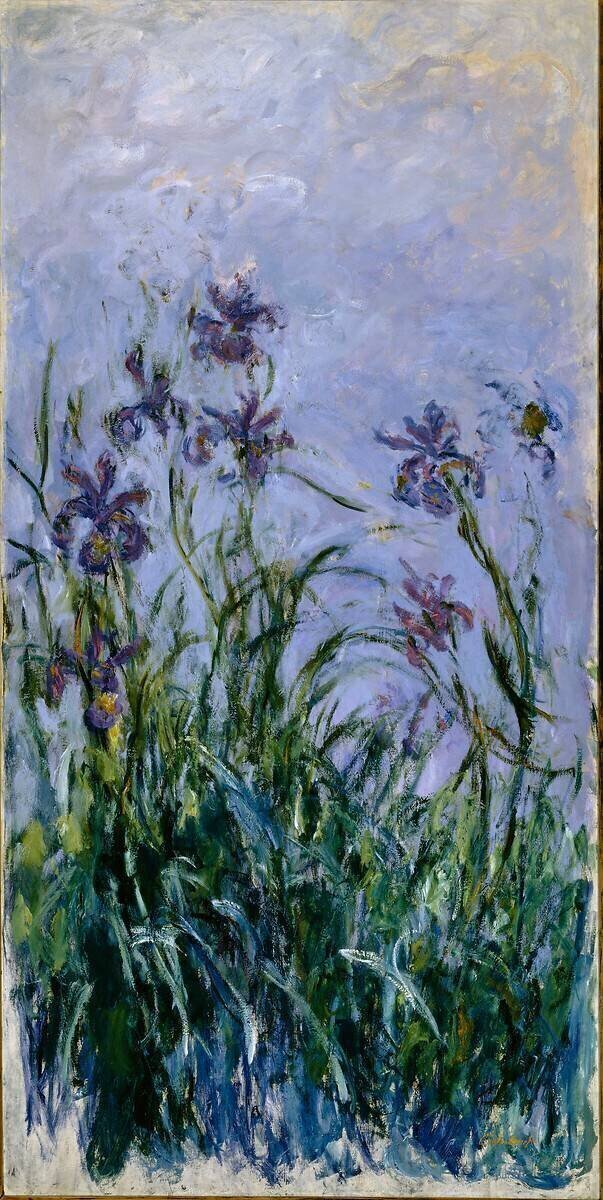 Iris violets Claude Monet