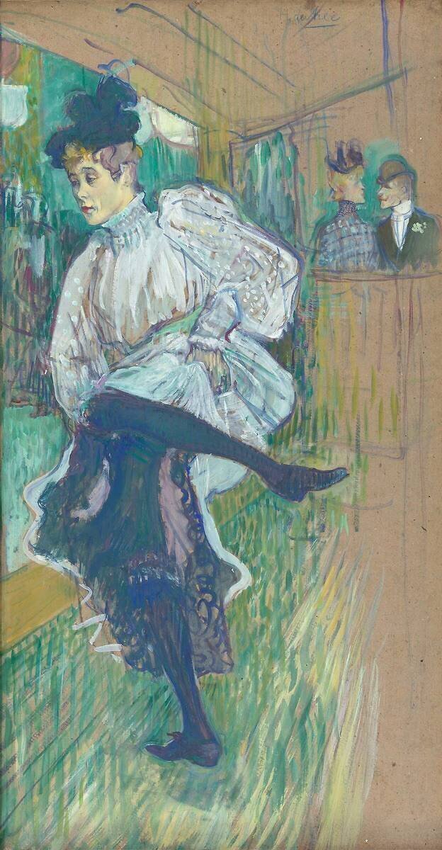 Jane Avril dansant Henri de Toulouse-Lautrec