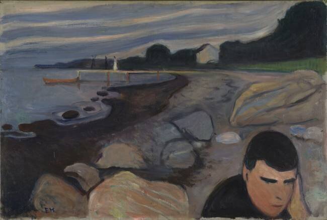 Jappe sur la Plage Edvard Munch