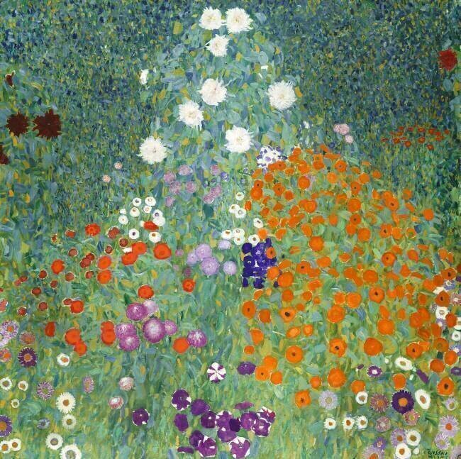 Jardin en fleurs Gustav Klimt