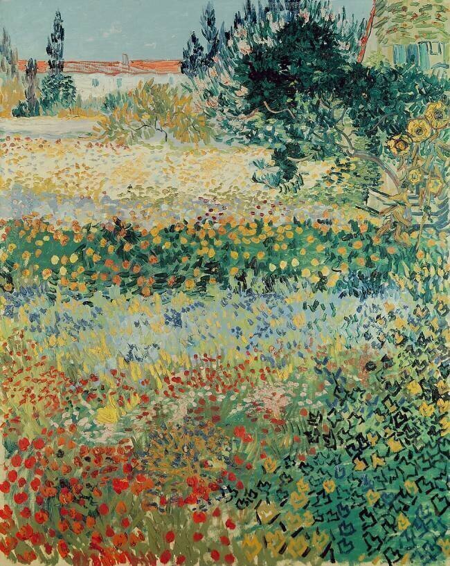 Jardin en fleurs Vincent van Gogh