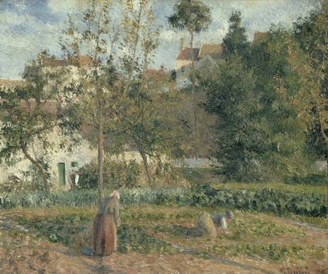 Jardin potager à L'Hermitage, Pontoise Camille Pissarro