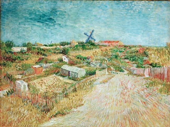 Jardins potagers à Montmartre Vincent van Gogh
