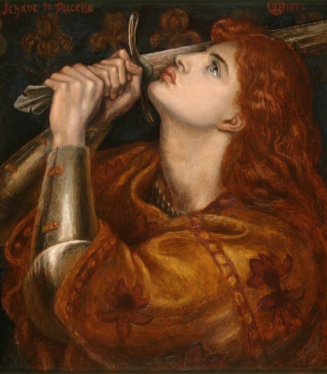 Jeanne d'Arc Dante Gabriel Rossetti