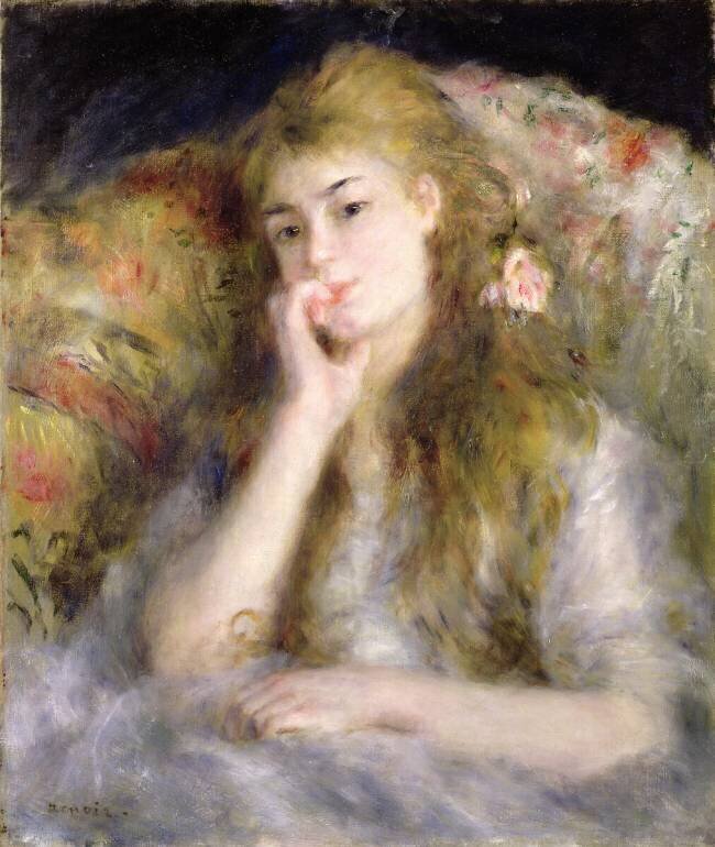 Jeune femme assise Auguste Renoir