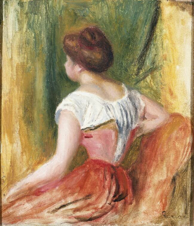 Jeune femme assise Auguste Renoir