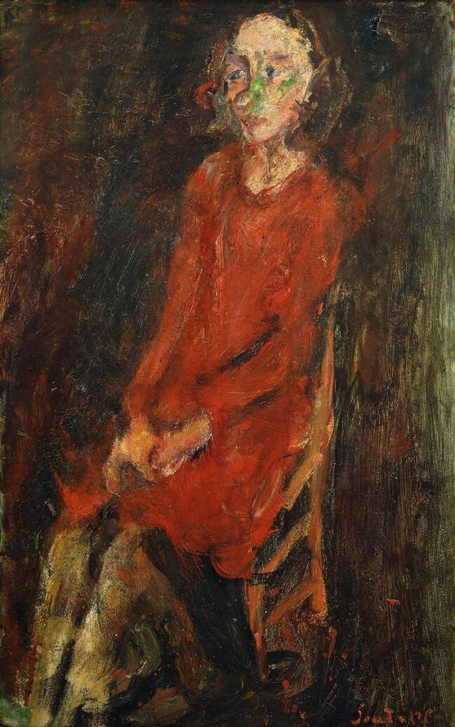 Jeune Femme en rouge Chaïm Soutine