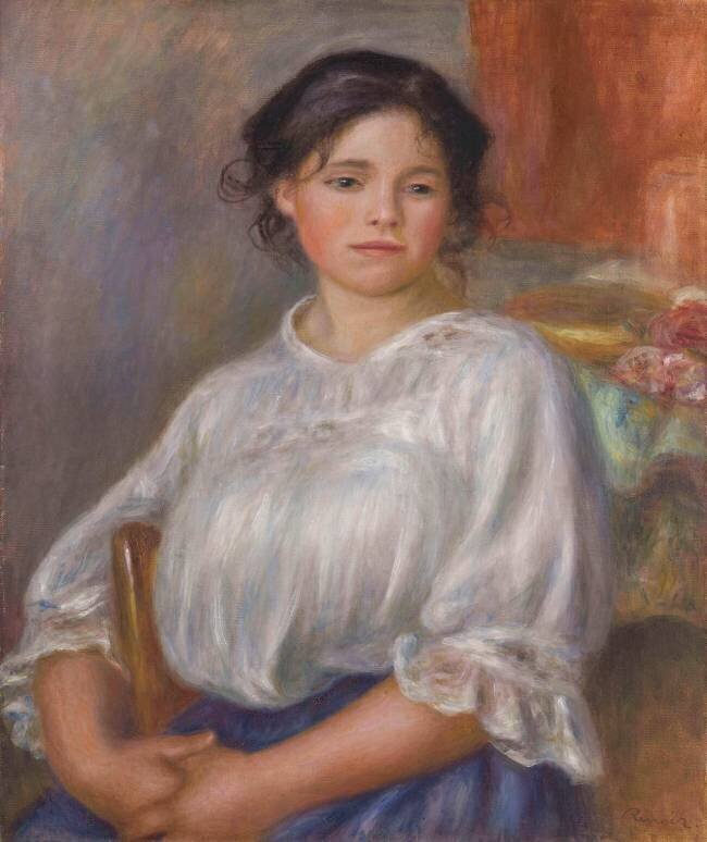 Jeune fille assise Auguste Renoir