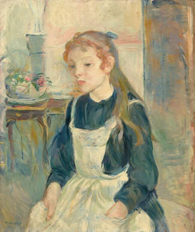 Jeune fille avec un tablier Berthe Morisot