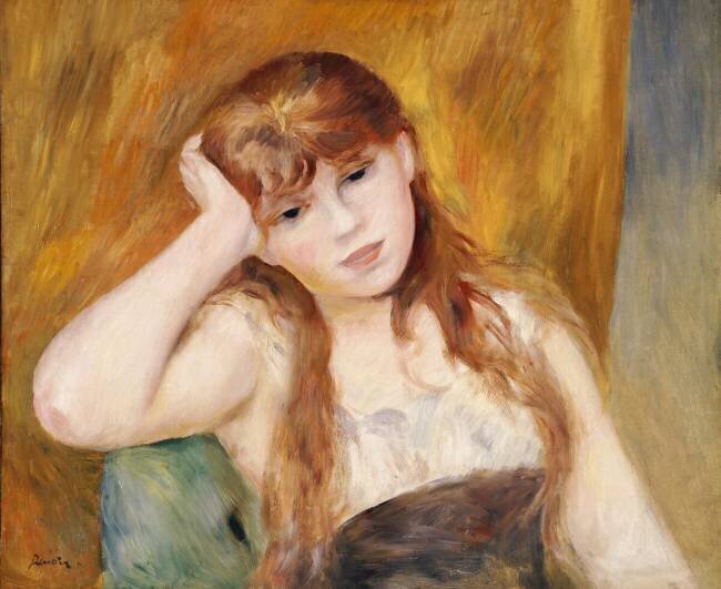 Jeune fille blonde Auguste Renoir