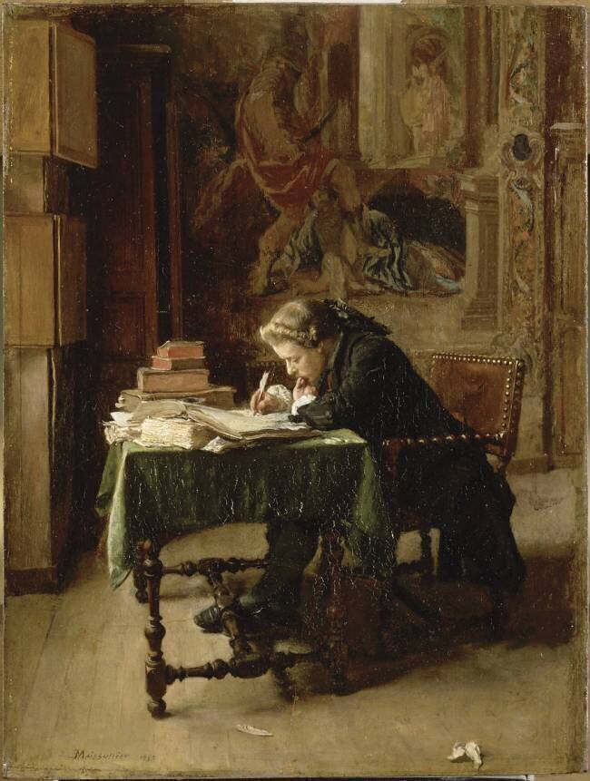 Jeune homme travaillant (dit aussi jeune homme écrivant) Jean-Louis-Ernest Meissonier