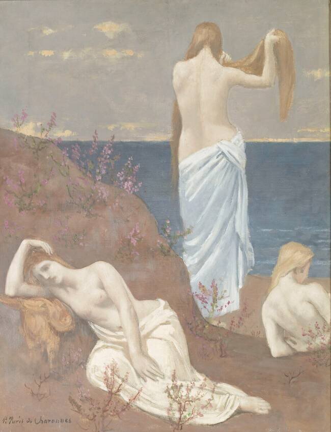Jeunes filles au bord de la mer (petite version) Pierre Puvis de Chavannes