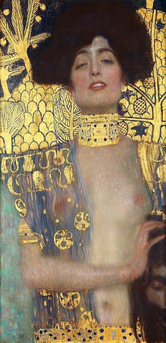 Judith et la tête de Holopherne (sans cadre original) Gustav Klimt