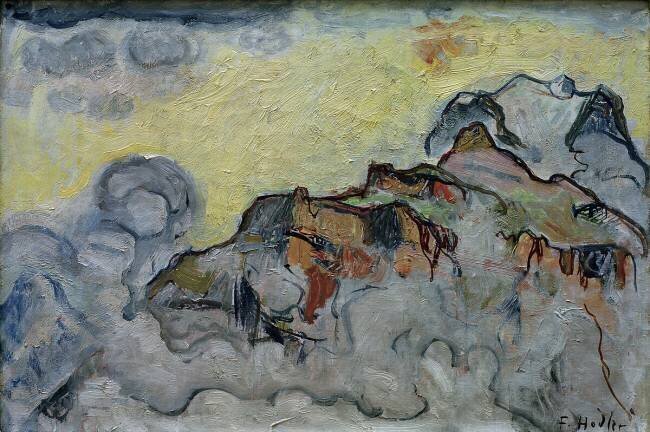 Jungfrau depuis Muerren Ferdinand Hodler