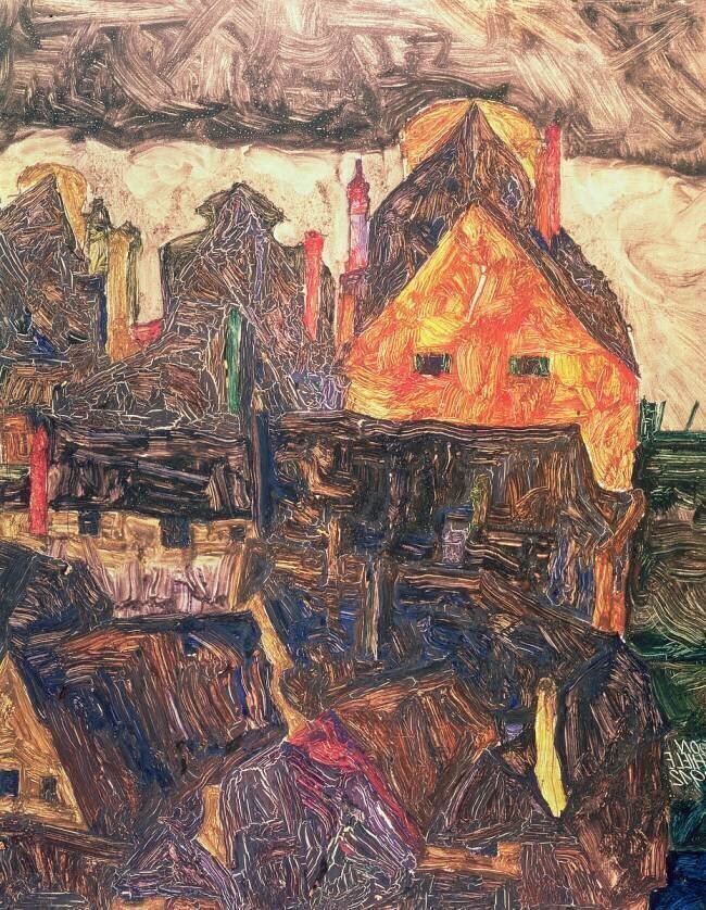Krumau on the Molde Egon Schiele