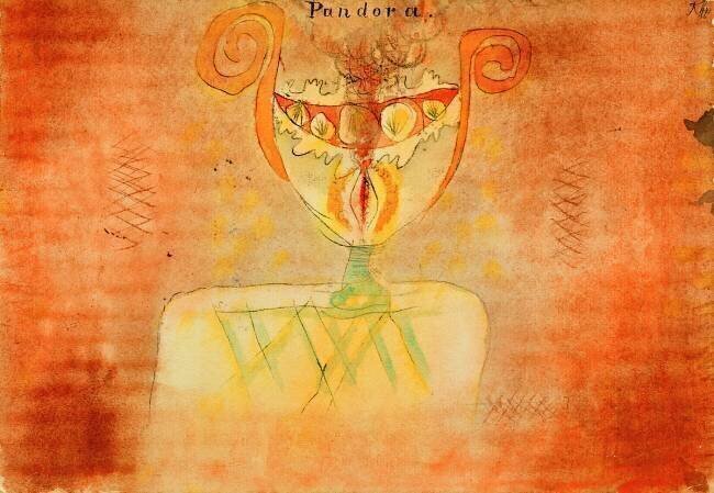 La boîte de Pandore dans une nature morte Paul Klee