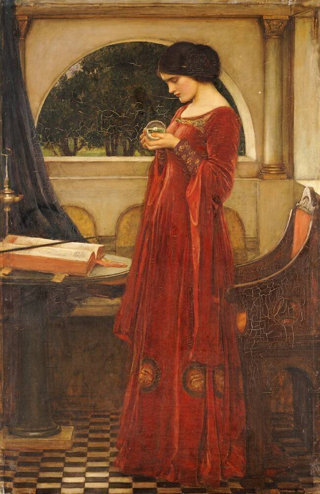 The Crystal Ball John William Waterhouse