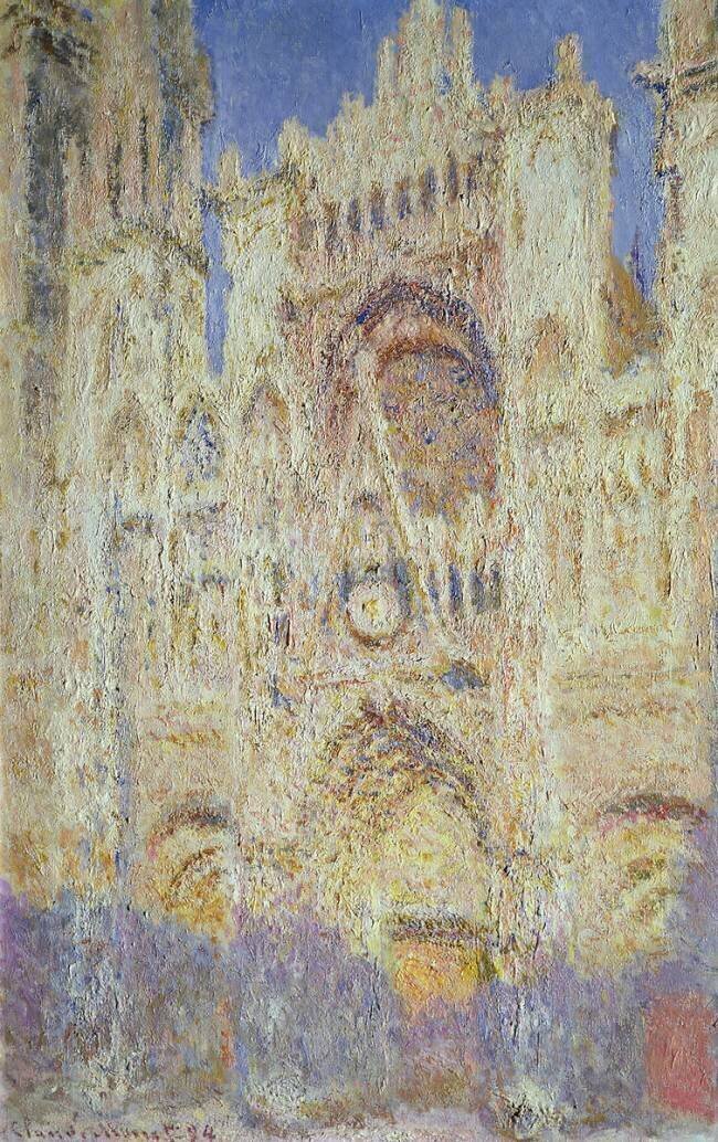 La cathédrale de Rouen au coucher du soleil Claude Monet