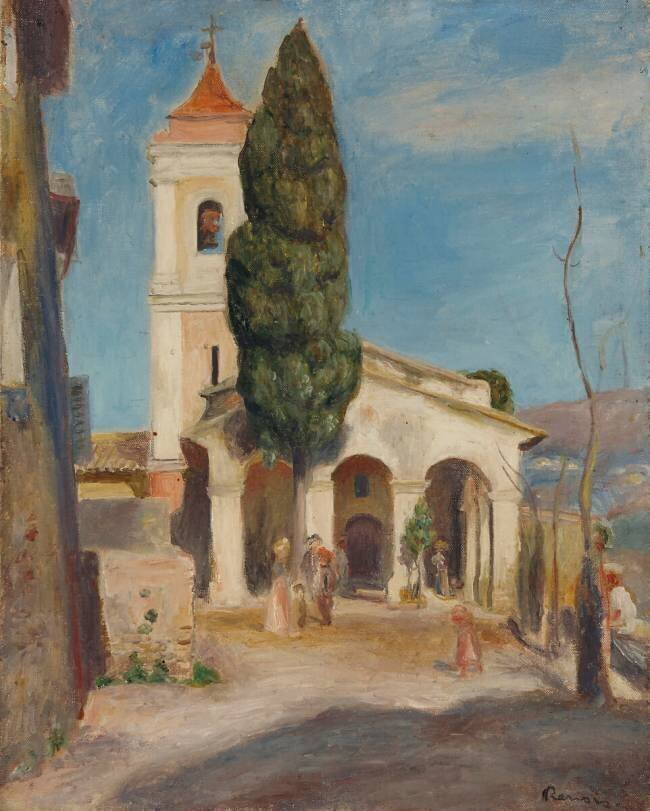 La Chapelle Notre-Dame de Protection au Haut-de-Cagnes Auguste Renoir