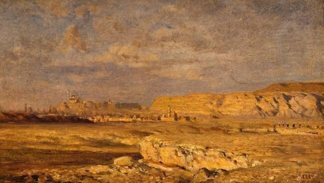 La Citadelle de Mokatan, prés du Caire Léon Belly
