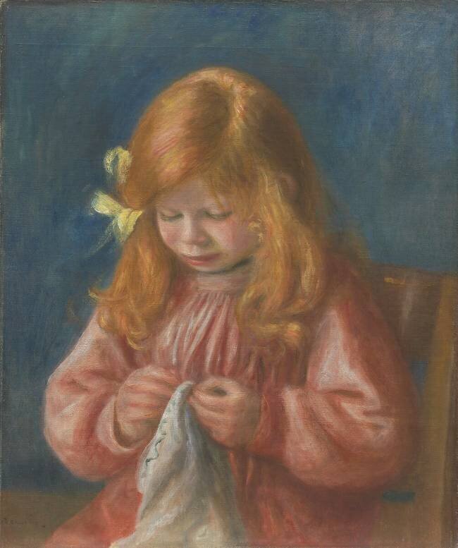 La couture de Jean Renoir Auguste Renoir