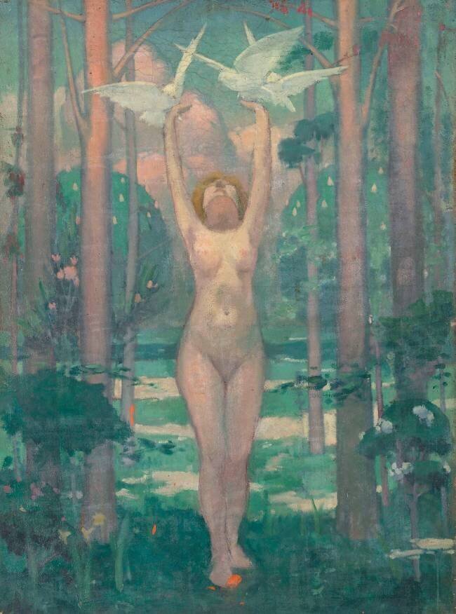 La Femme aux colombes Maurice Denis