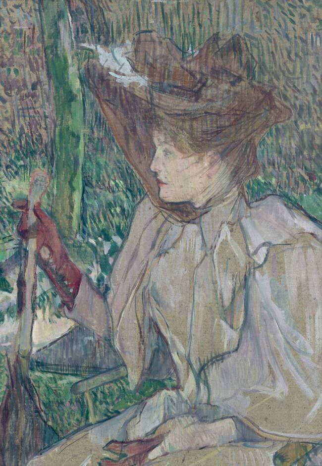 La femme aux gants (Honorine Platzer) Henri de Toulouse-Lautrec