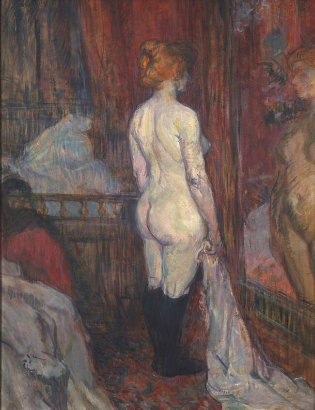 La femme devant un miroir Henri de Toulouse-Lautrec