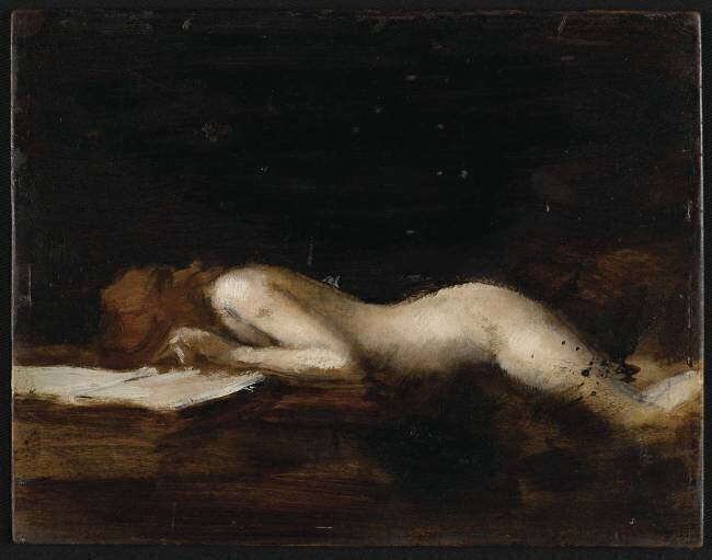 La femme qui lit : La Liseuse (recto) Jean-Jacques Henner