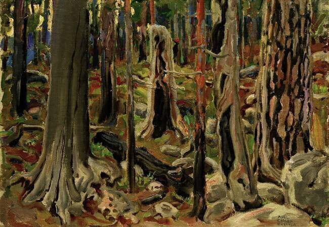 La forêt brûlée Akseli Gallen-Kallela