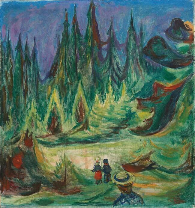 La forêt de conte de fées Edvard Munch