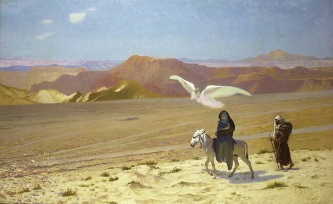 La fuite en Égypte Jean-Léon Gérôme