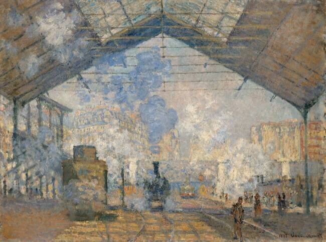 La gare Saint-Lazare Claude Monet