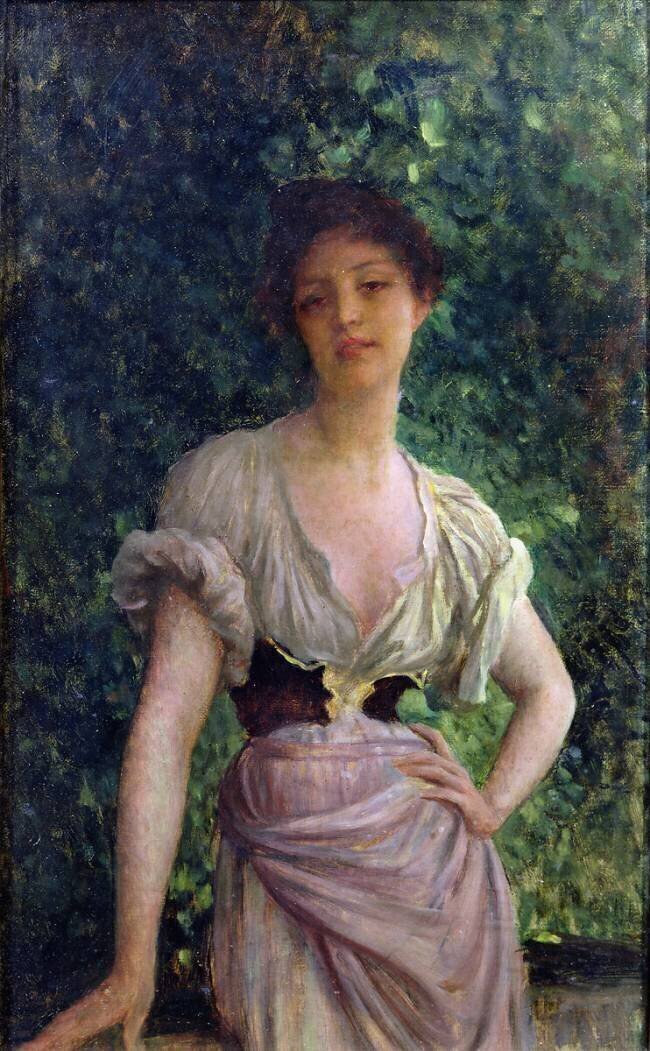 La lavandière Ernest Hébert