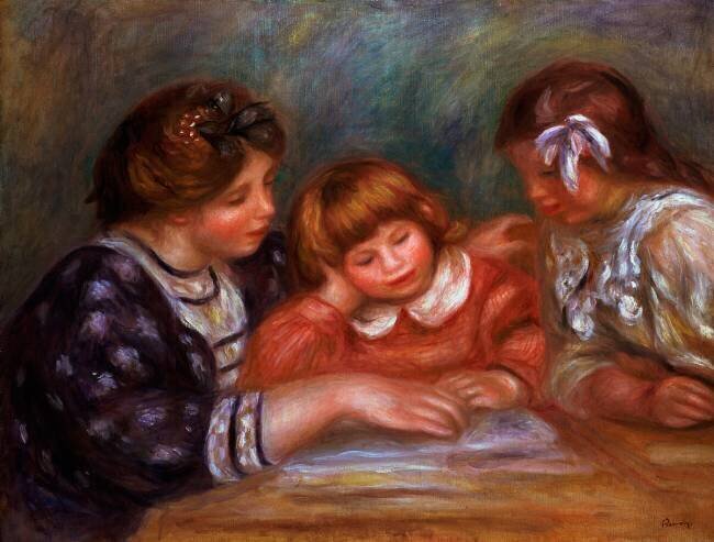 La leçon Auguste Renoir