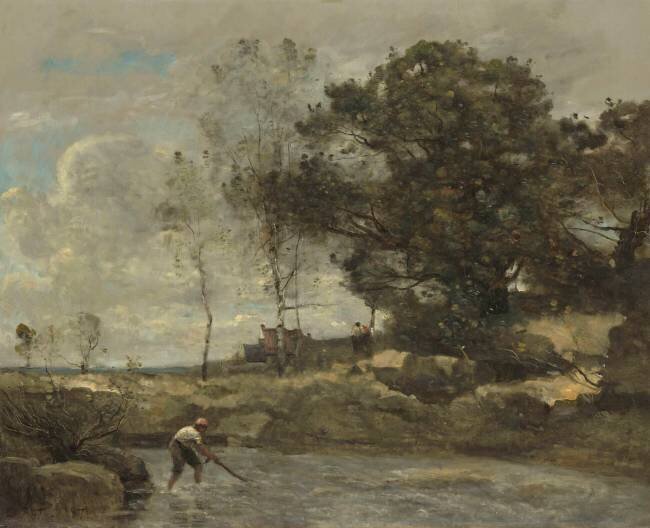 La levée des filets Jean-Baptiste Camille Corot