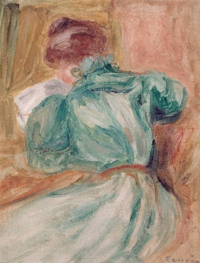 La liseuse verte Auguste Renoir