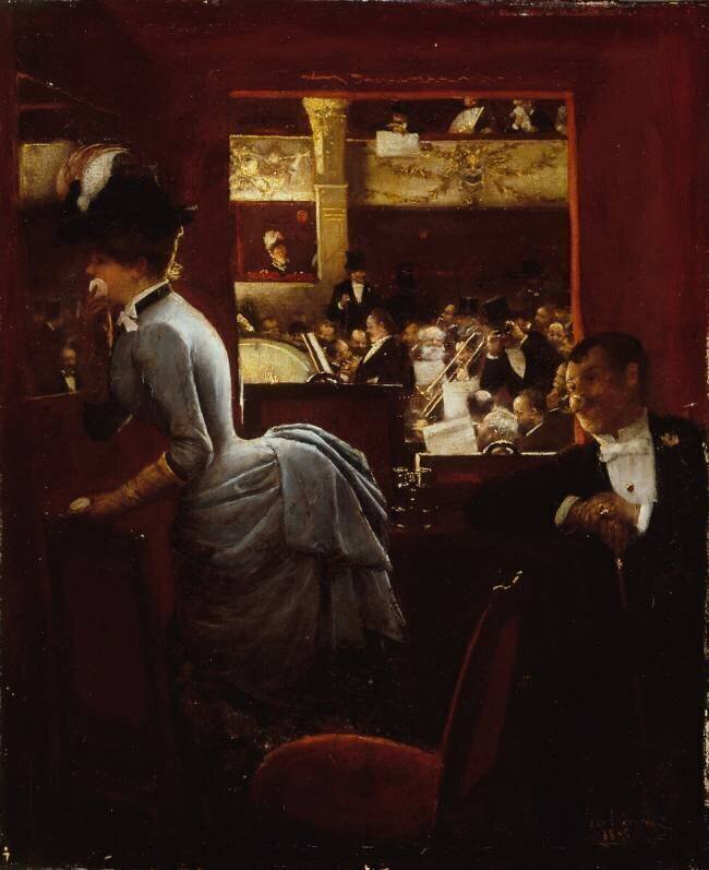 La loge, au Théâtre des Variétés Jean Béraud