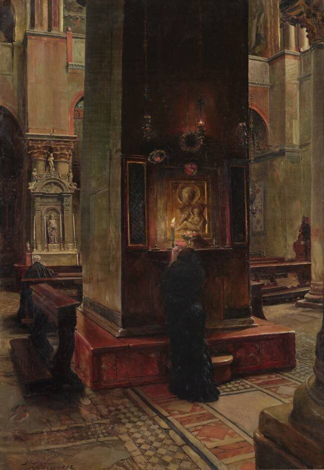 La Madonna del Bacio à San Marco Jean-Louis-Ernest Meissonier