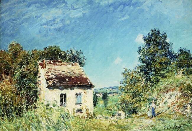 La maison abandonnée Alfred Sisley