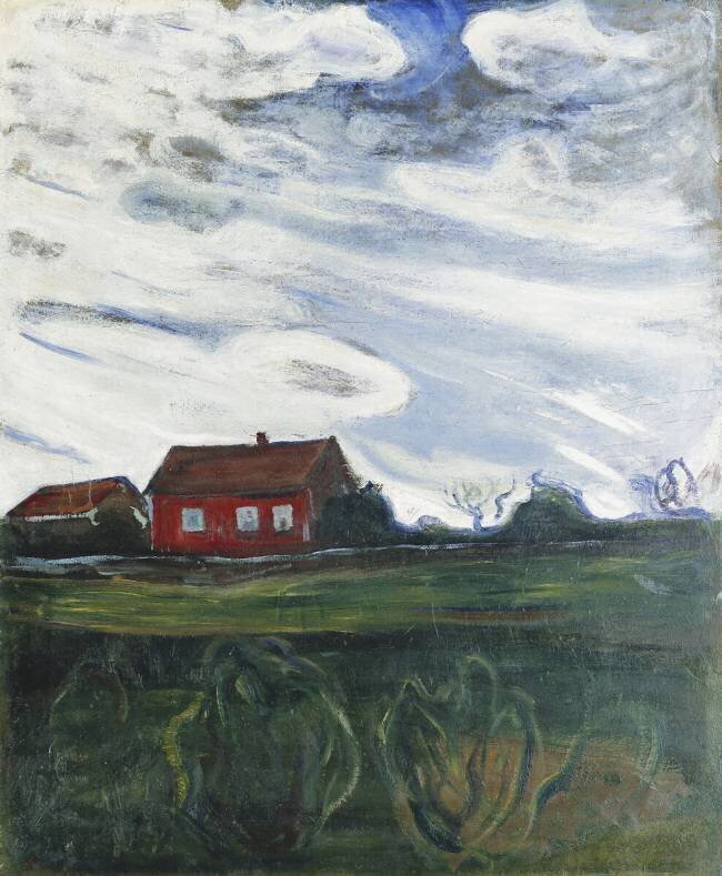 La maison rouge Edvard Munch