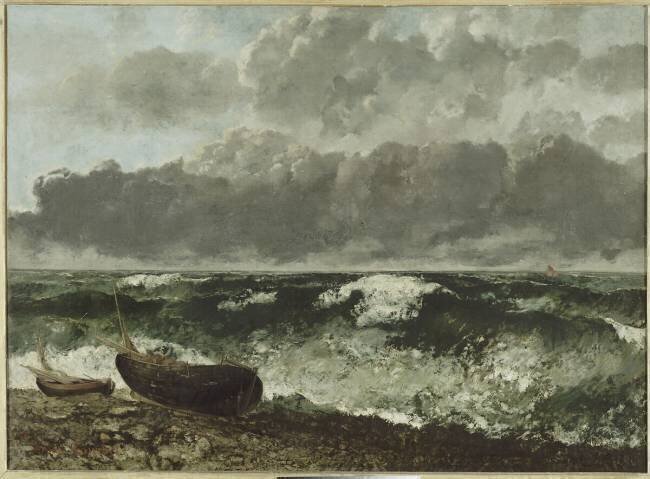 La mer orageuse, dit aussi La vague Gustave Courbet