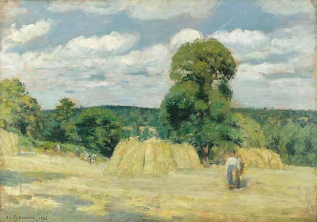 La Moisson Camille Pissarro