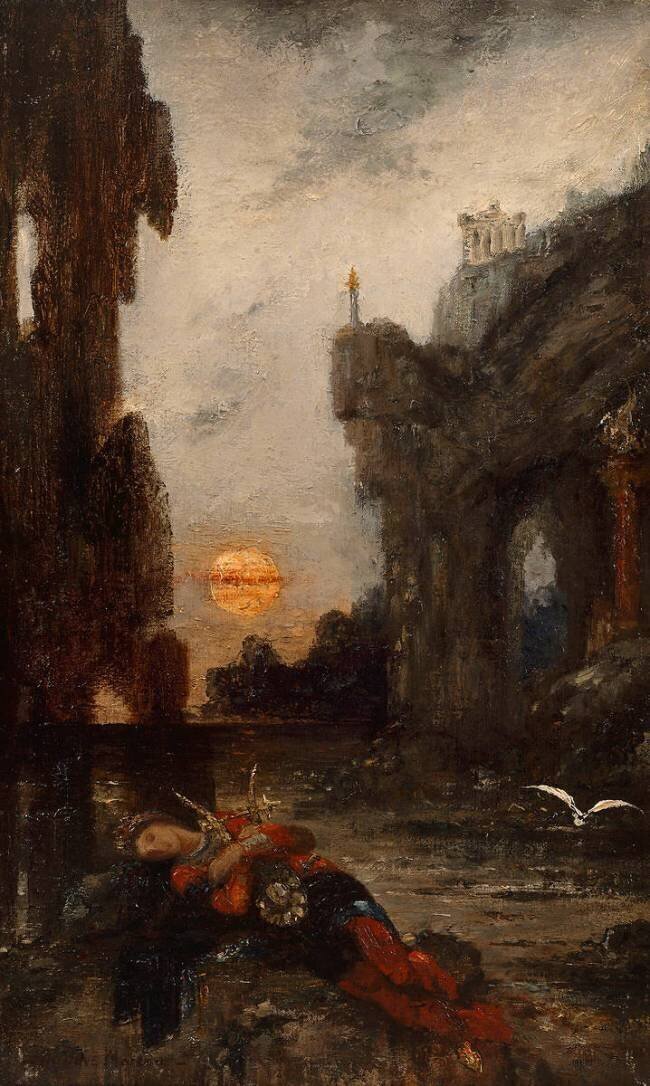 La Mort de Sapho Gustave Moreau